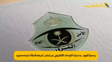 رسميًا اليوم.. بدء مزاد اللوحات الإلكتروني عبر أبشر فرصة لامتلاك لوحة مميزة